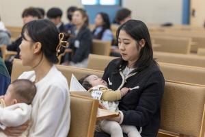  주일 부활절 세례예식