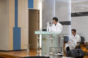  주일 부활절 세례예식